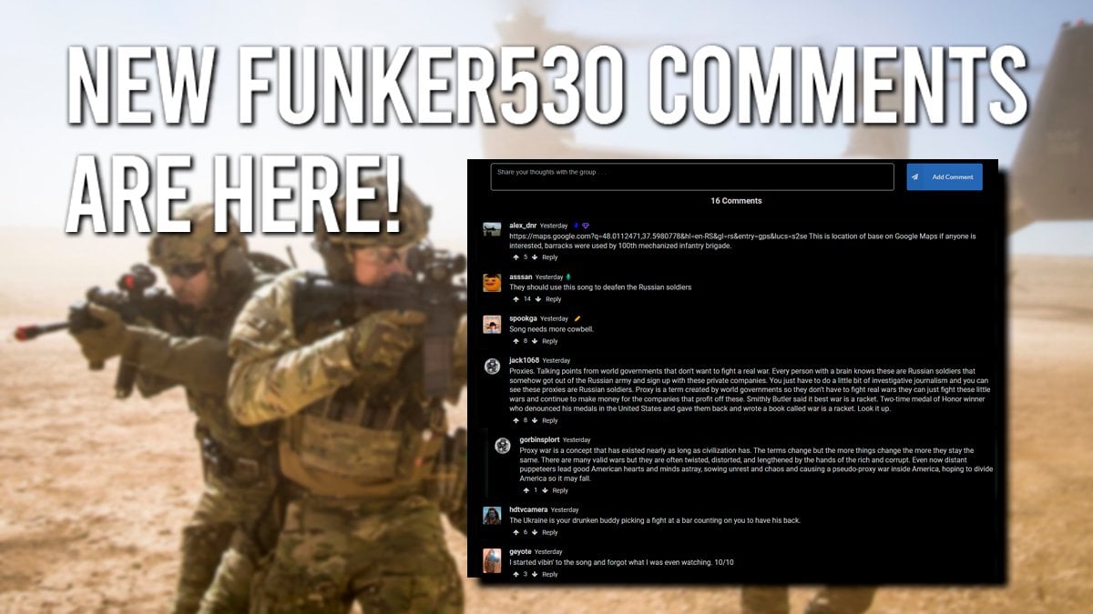 new funker530 comments