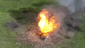24 Tank Crew Bumbles into Crater, Tank Destroyed by Drone.png