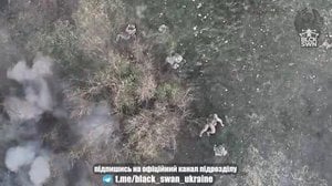 Ukrainian Drone Stops Russians