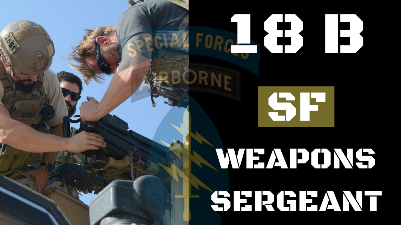 18B Special Forces Weapons Sergeant Former Green Beret