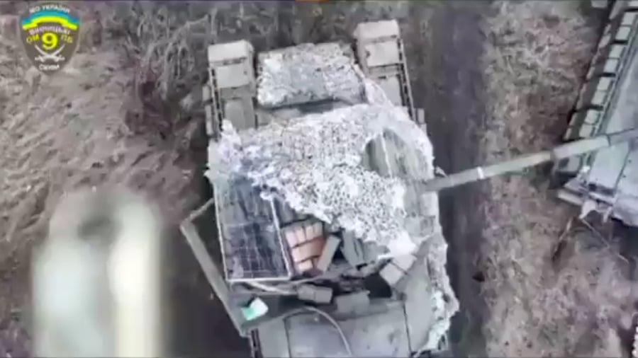 Drone Wins 2-For-1 Special On Russian Tanks