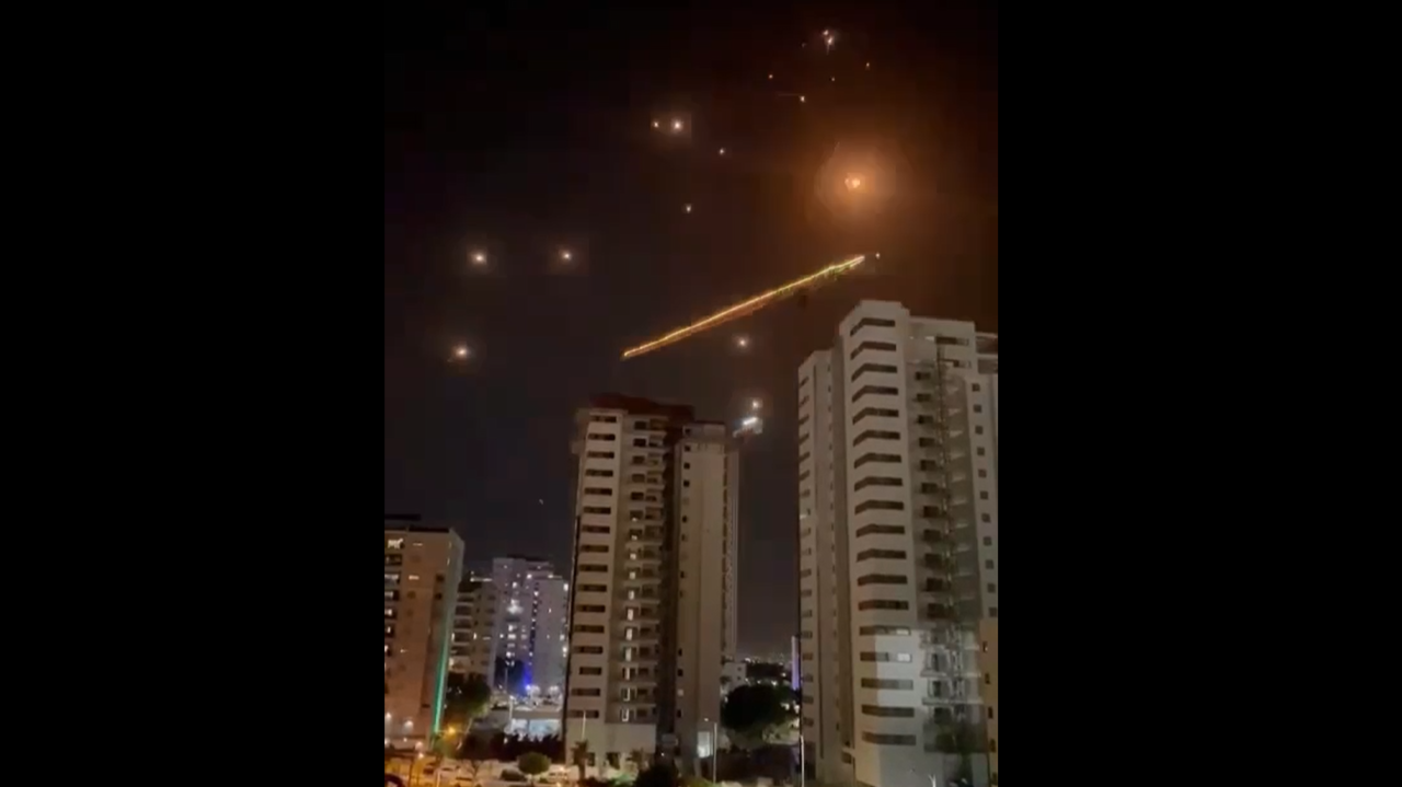 Iron Dome Intercepts Hamas Rockets