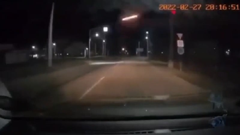 Dashcam Captures Impressive Rocket Impact in Cherkasy, Ukraine