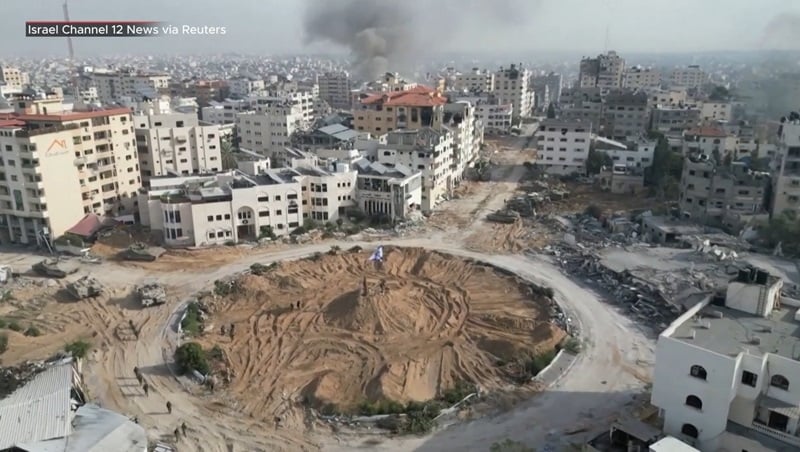 Drone Views The Damage In Gaza After Two Months Of Conflict