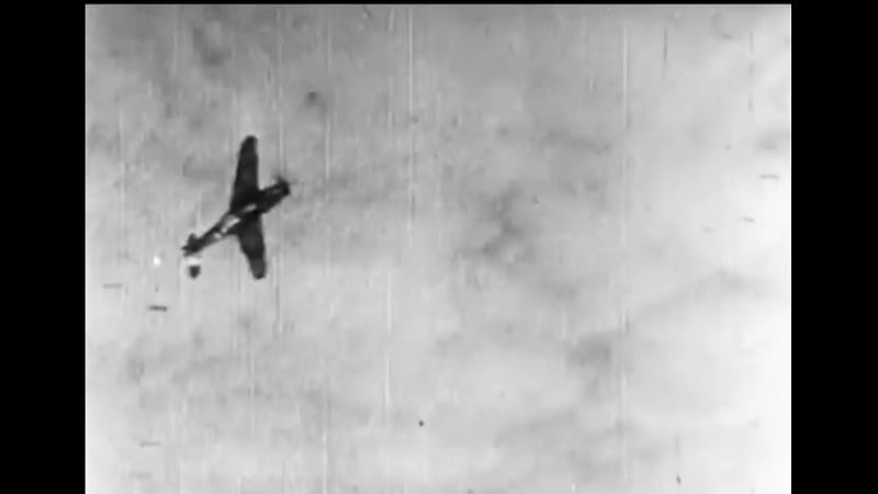 German Messerschmitt Frantically Tries to Avoid P-51 Mustang - Fails