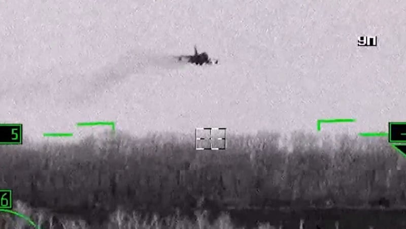 Insane Footage of an SU-24 Bombing Ukrainian Positions