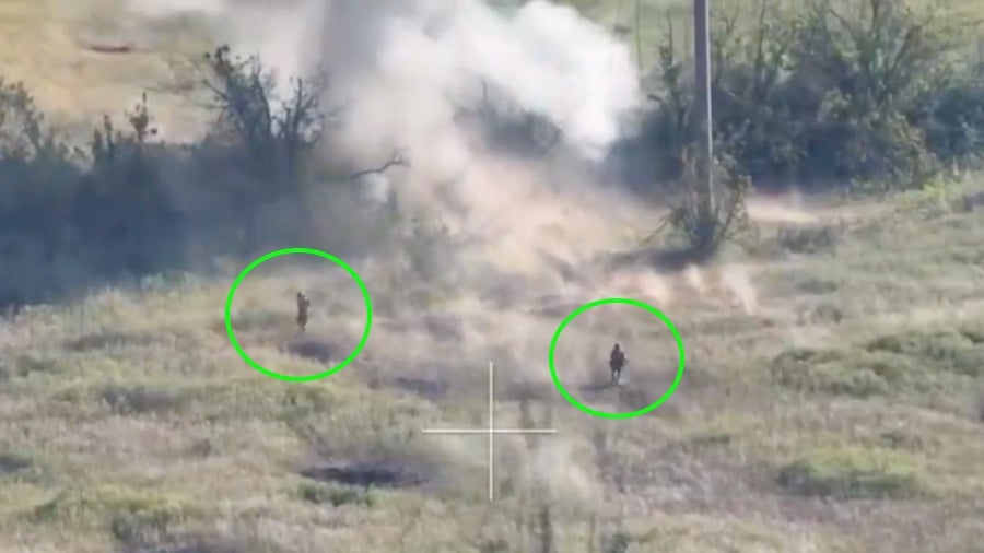 LUCKY: Ukrainian Soldier Barely Missed By 100mm Projectile