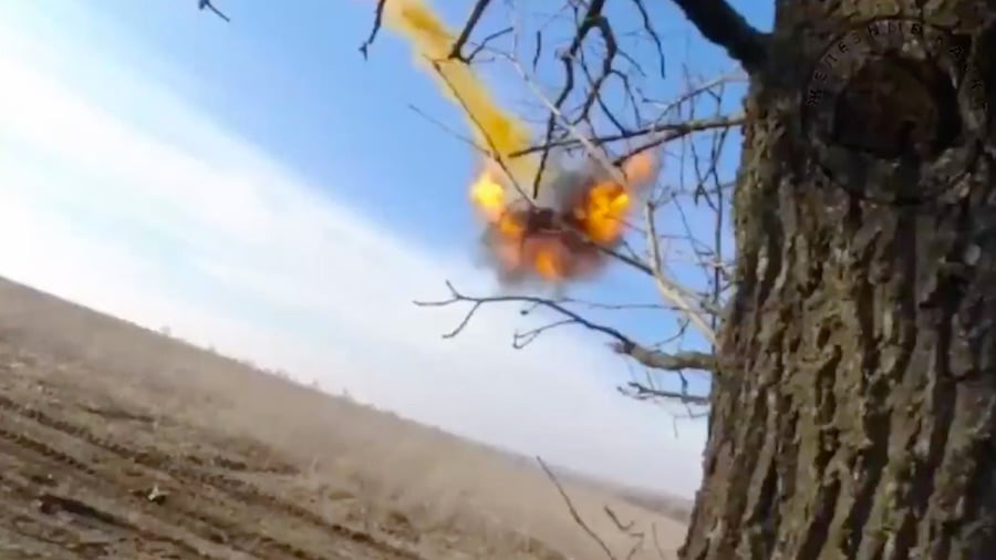 Russian Shoots Down Bomb Drone With Shotgun