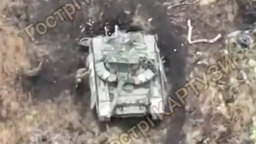 Entire Russian Tank Company Wiped Out In Luhansk